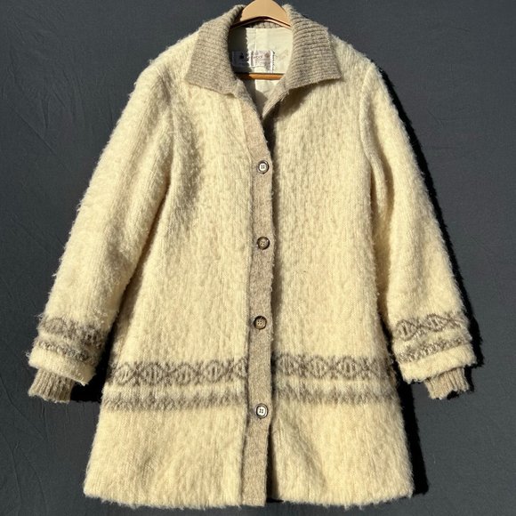 Alafoss of Keland‎ Icewool Pure Virgin Wool Jacket Size Large - Picture 1 of 5